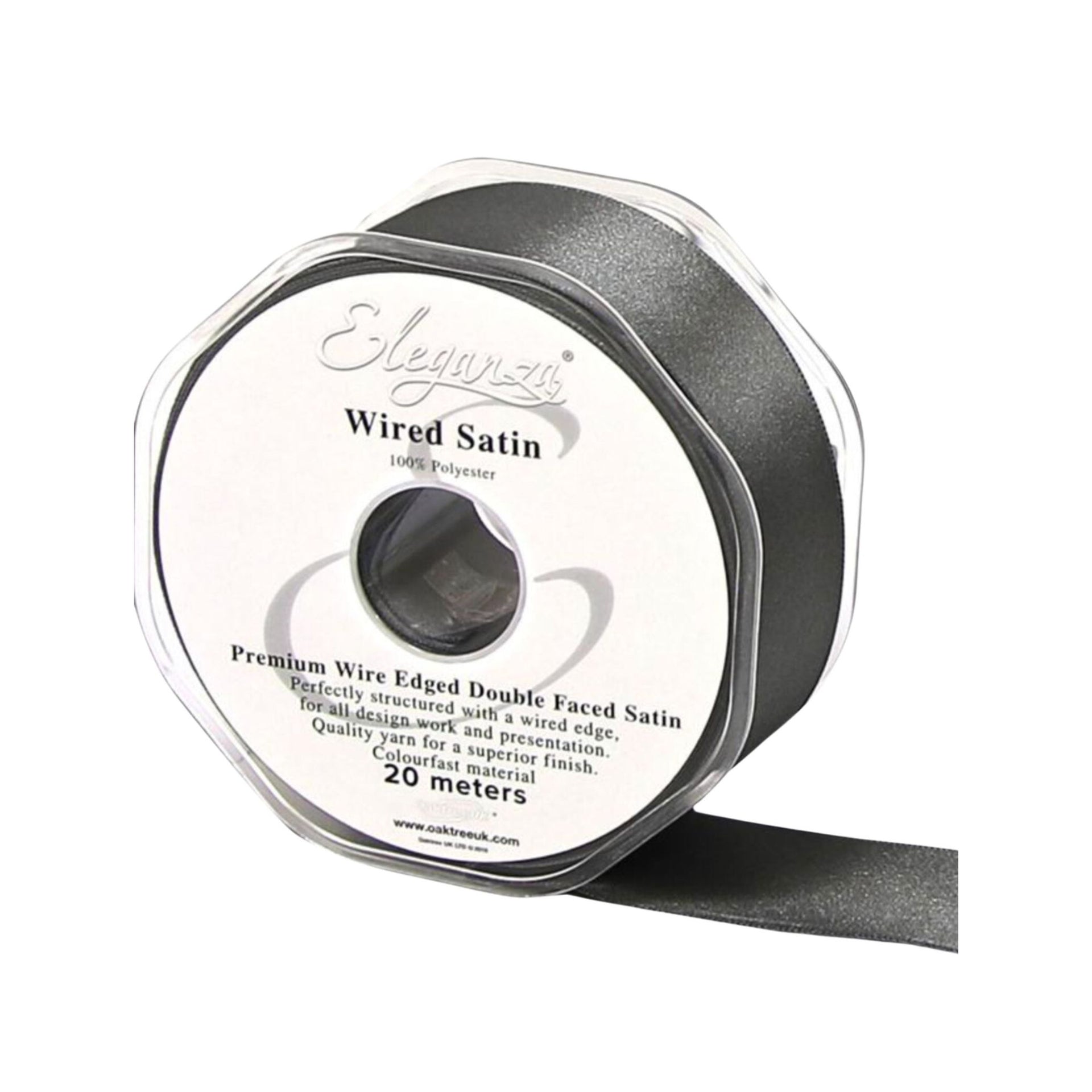 Graphite Wired Edged Ribbons