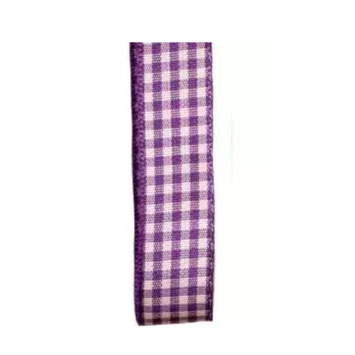 Liberty woven gingham ribbon by Berisfords Article 7391