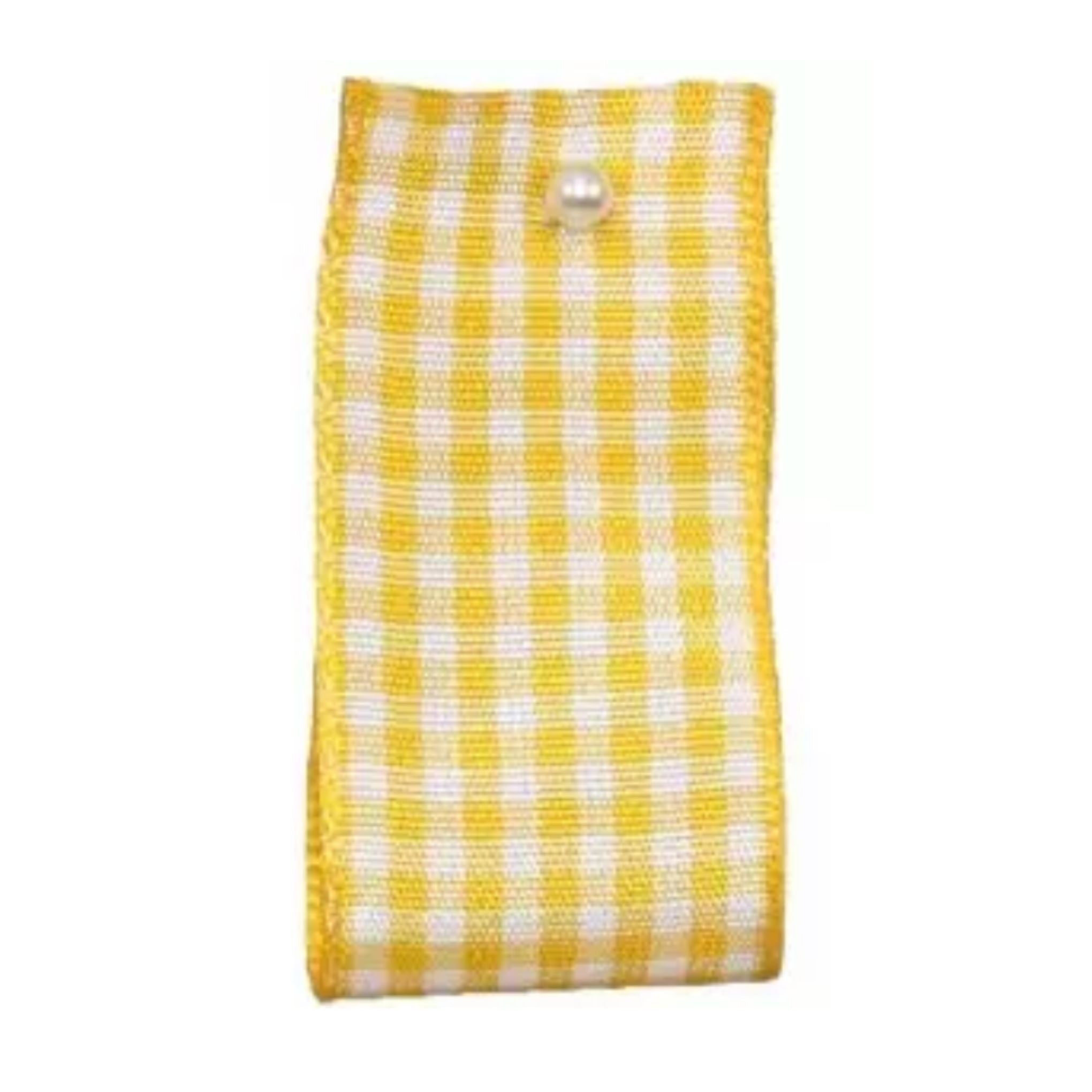 Woven Gold Gingham Ribbon By Berisfords Article 7391